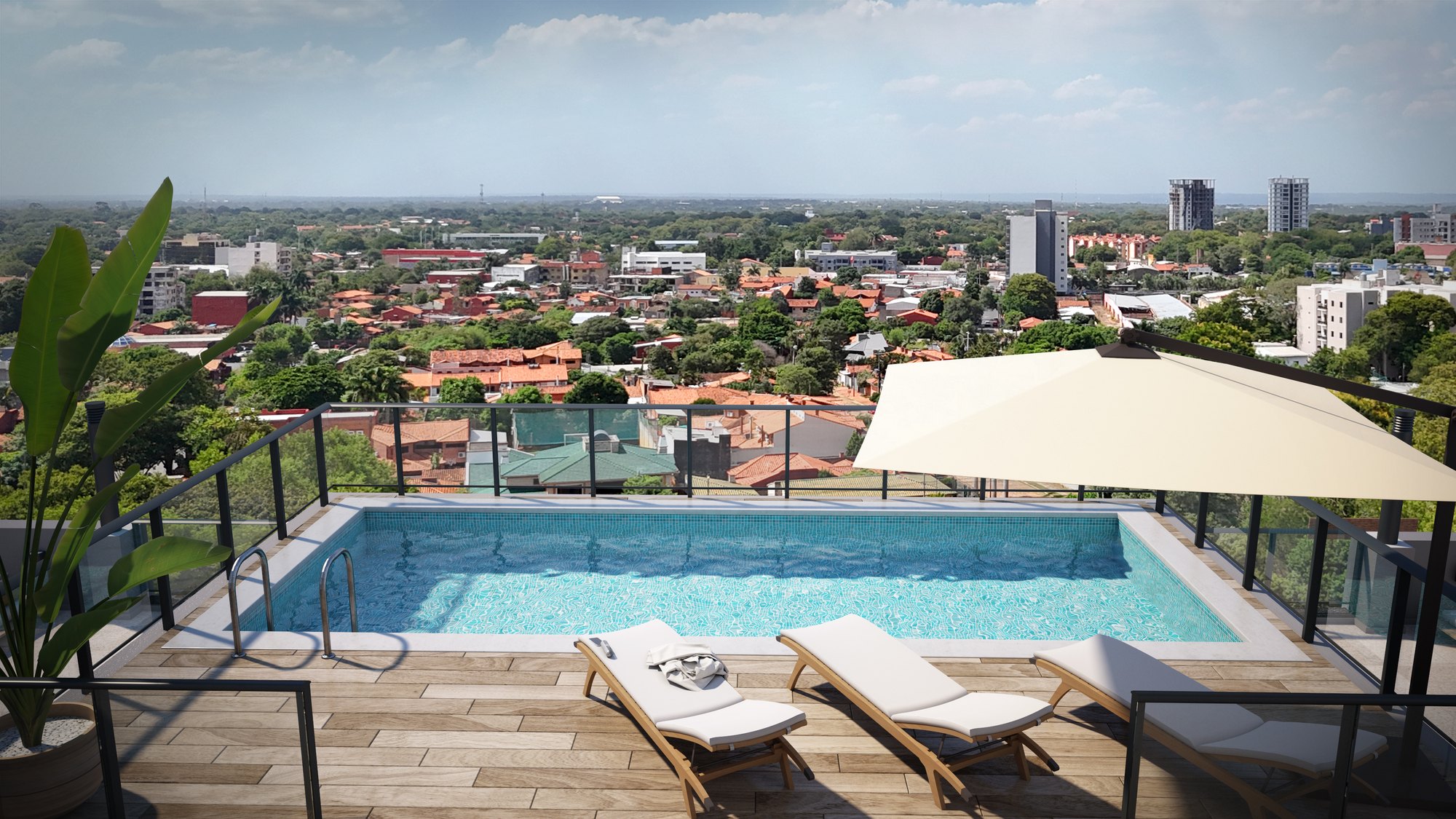 Piscina y deck